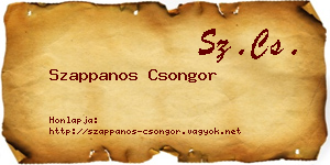 Szappanos Csongor névjegykártya